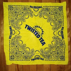 Twisted Tea Yellow Bandana Scarf